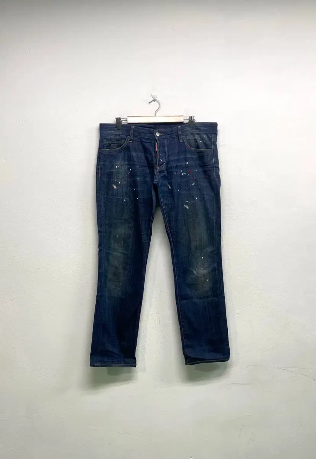 디스퀘어드2 [DSQUARED2] 페인팅 데님팬츠 -52사이즈 상품이미지1