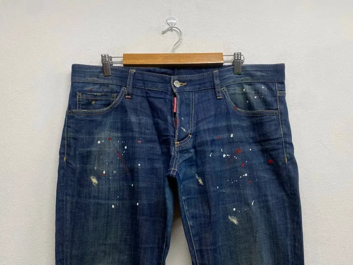 디스퀘어드2 [DSQUARED2] 페인팅 데님팬츠 -52사이즈 상품이미지2