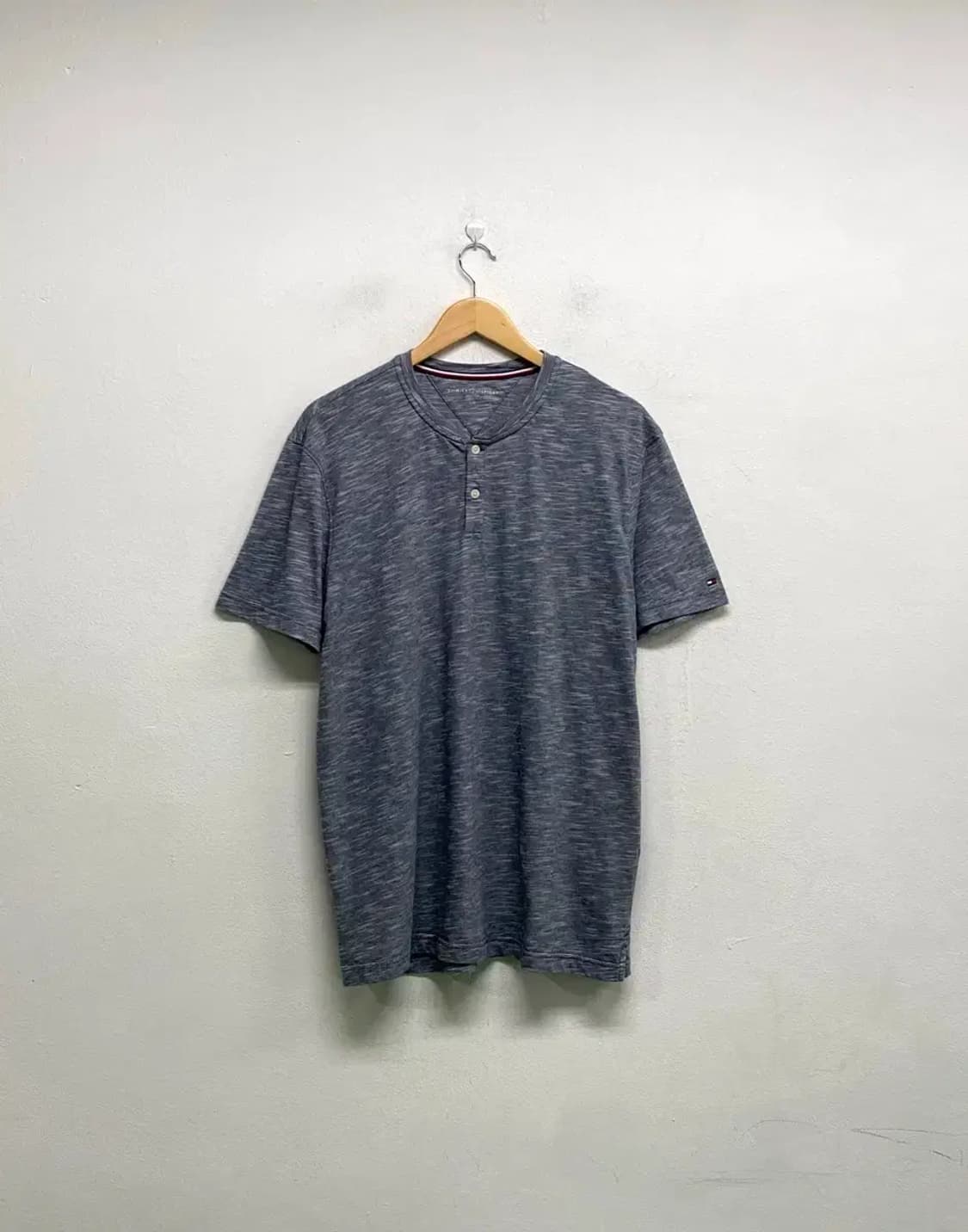 타미힐피거 헨리넥 단추 반팔티 L 상품이미지1