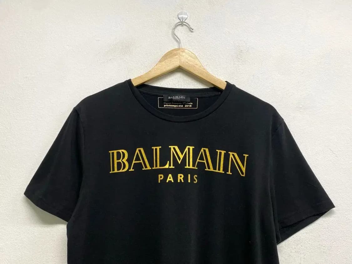 발망 메탈릭로고 코튼 티셔츠 L-XL 상품이미지2