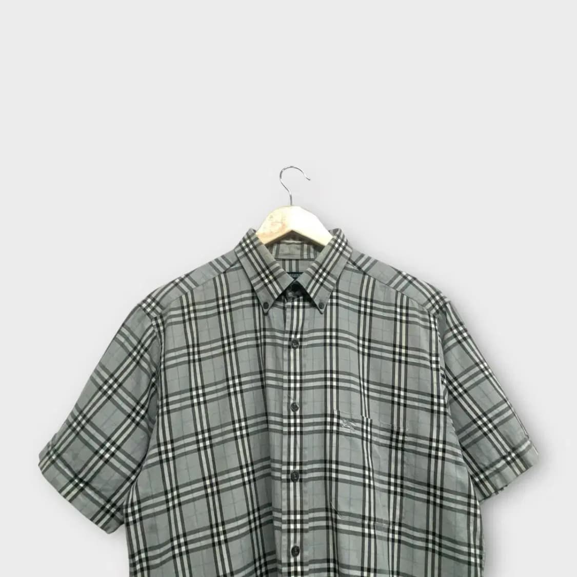 버버리 그레이 노바체크 셔츠남방 M-L 상품이미지2