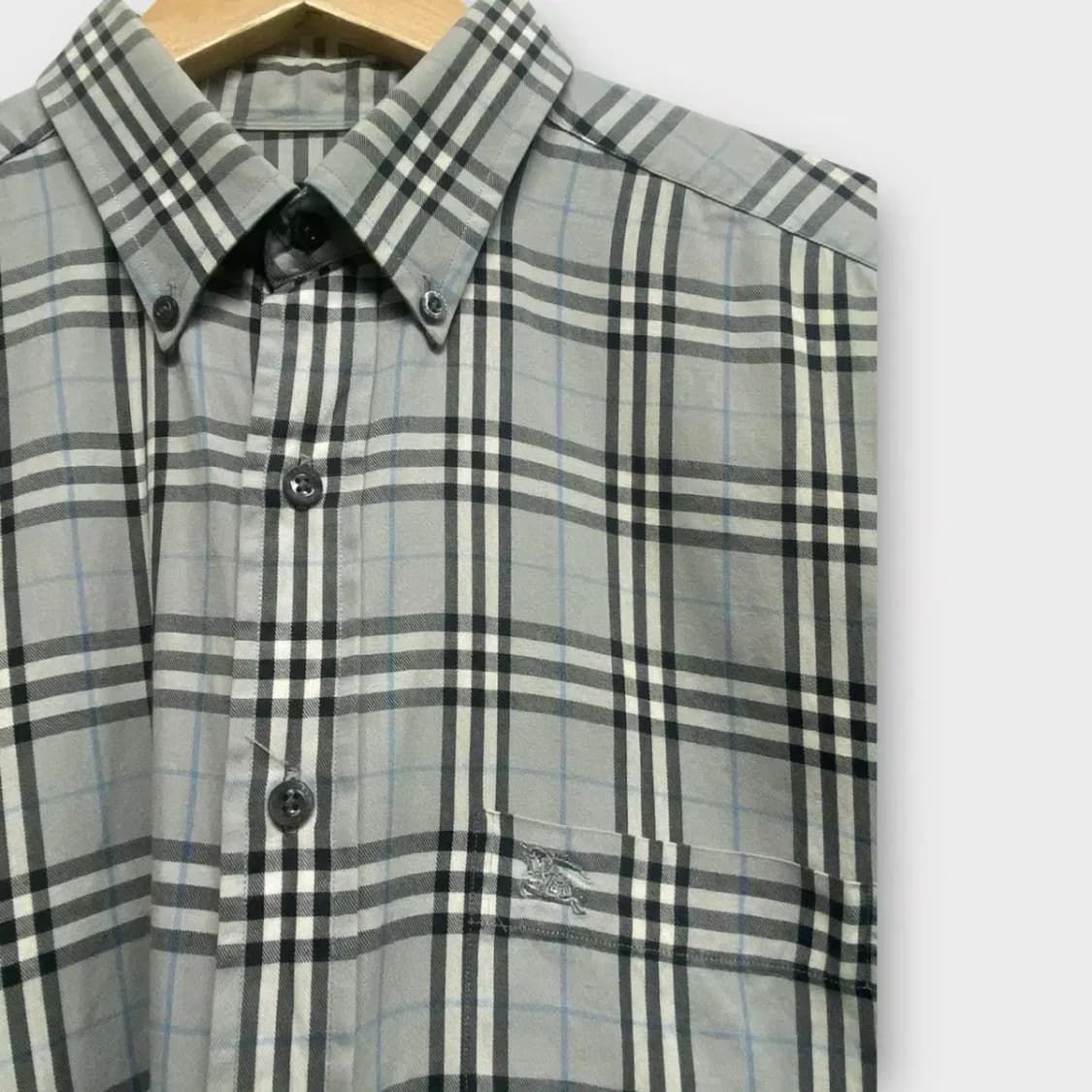 버버리 그레이 노바체크 셔츠남방 M-L 상품이미지3
