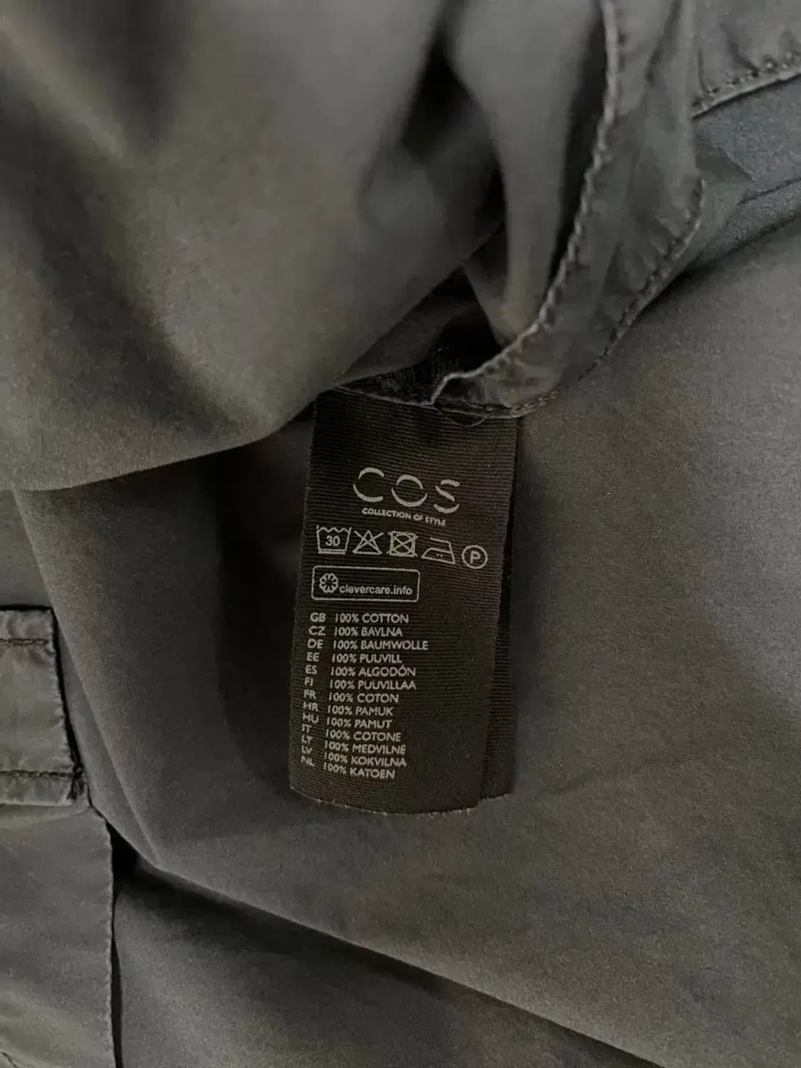 COS 코스 히든포켓 오버핏 셔츠 L. Free 상품이미지5