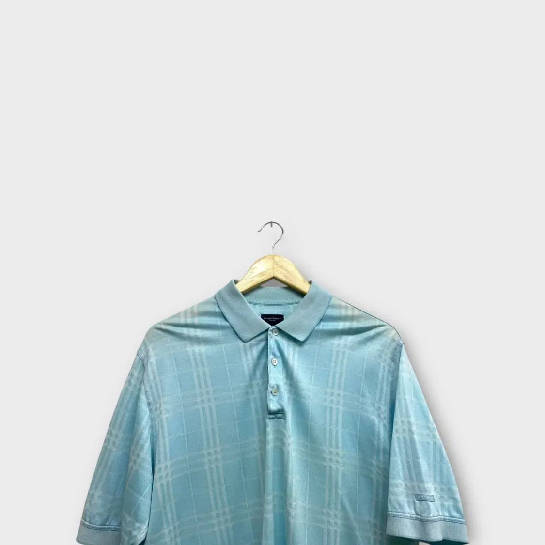 버버리골프 체크패턴 반팔 카라티 L-XL 상품이미지2