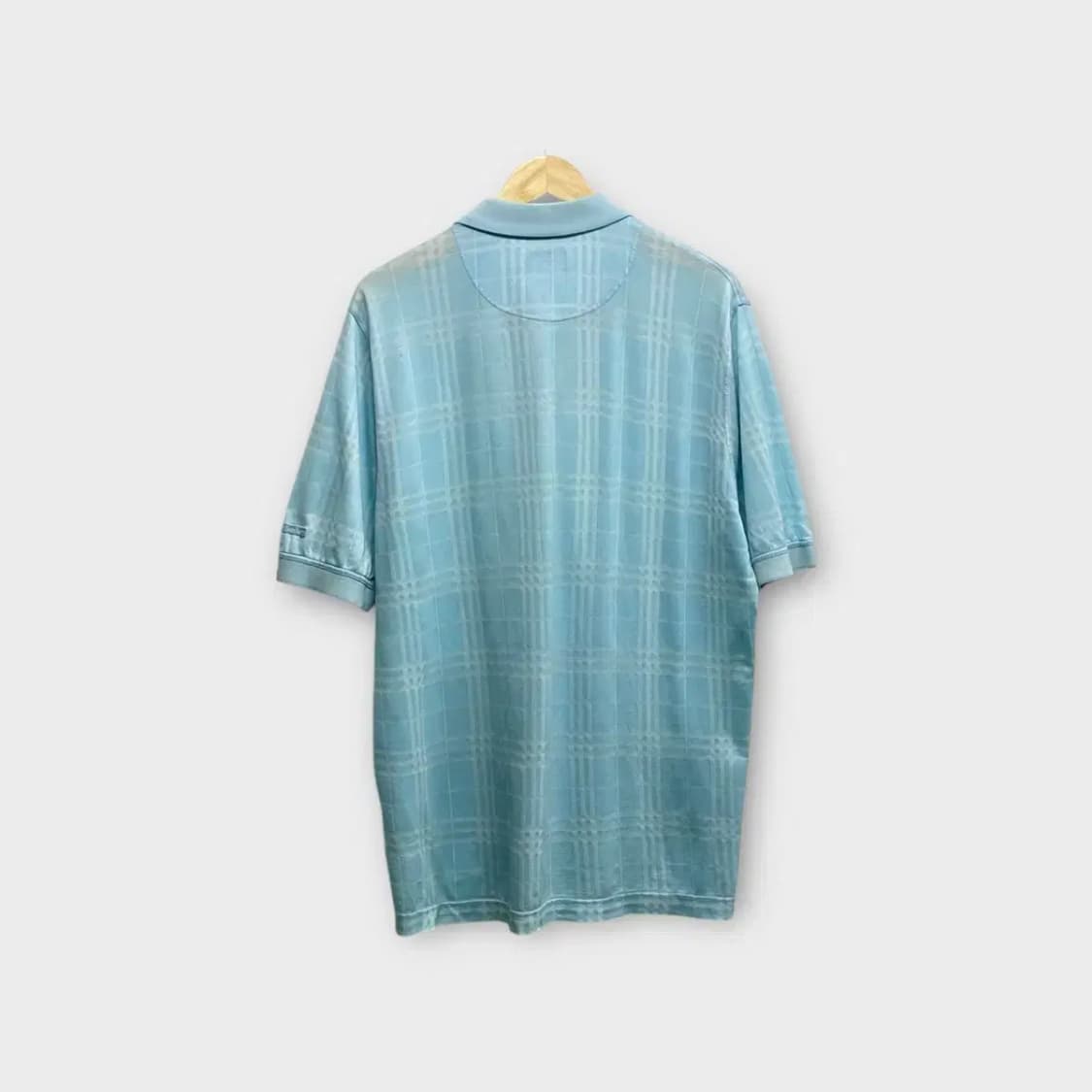 버버리골프 체크패턴 반팔 카라티 L-XL 상품이미지4