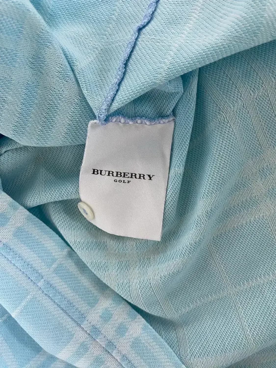 버버리골프 체크패턴 반팔 카라티 L-XL 상품이미지6