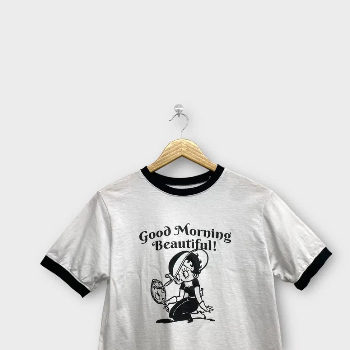 90s 캐릭터 베티붑 링거 티셔츠 S 상품이미지2