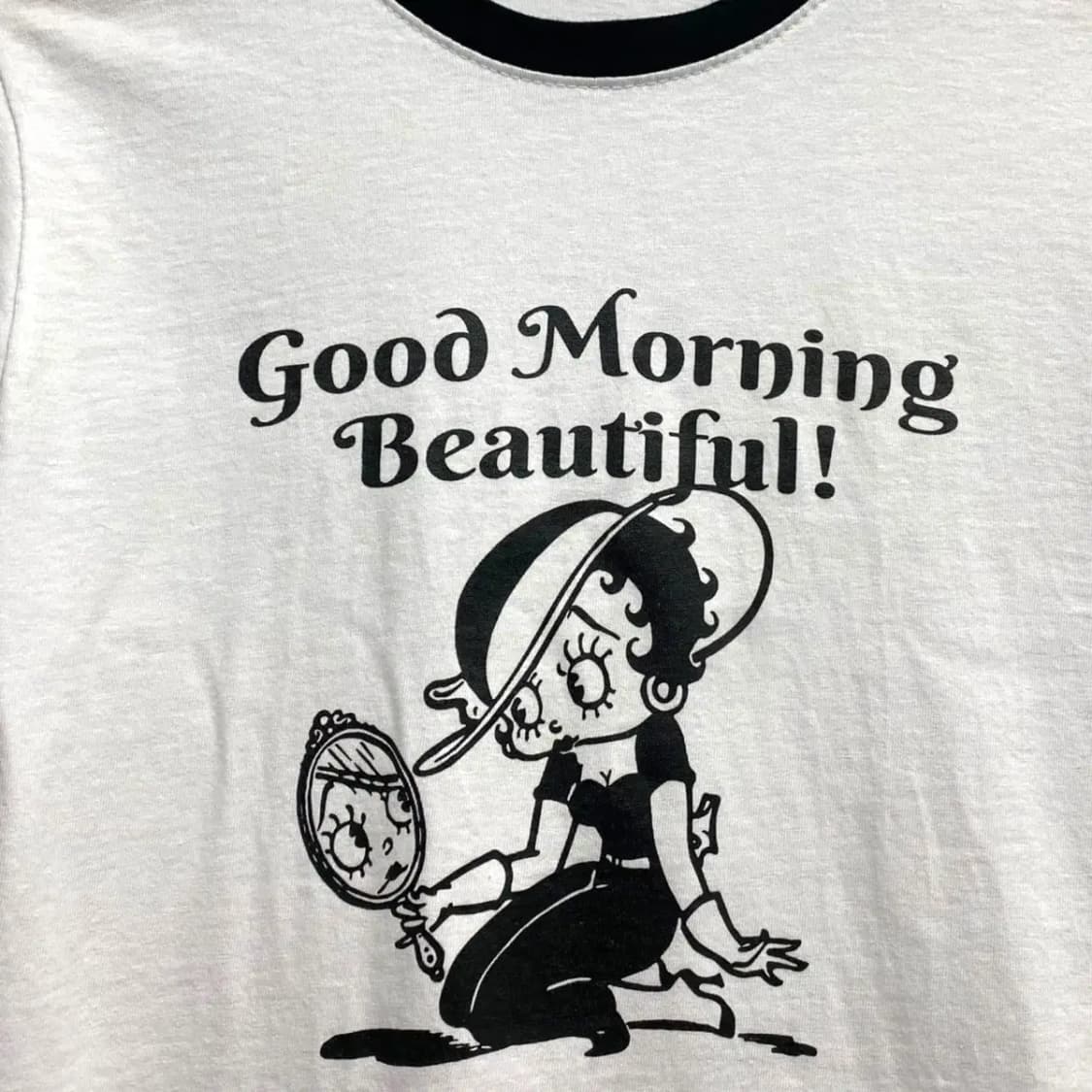 90s 캐릭터 베티붑 링거 티셔츠 S 상품이미지3