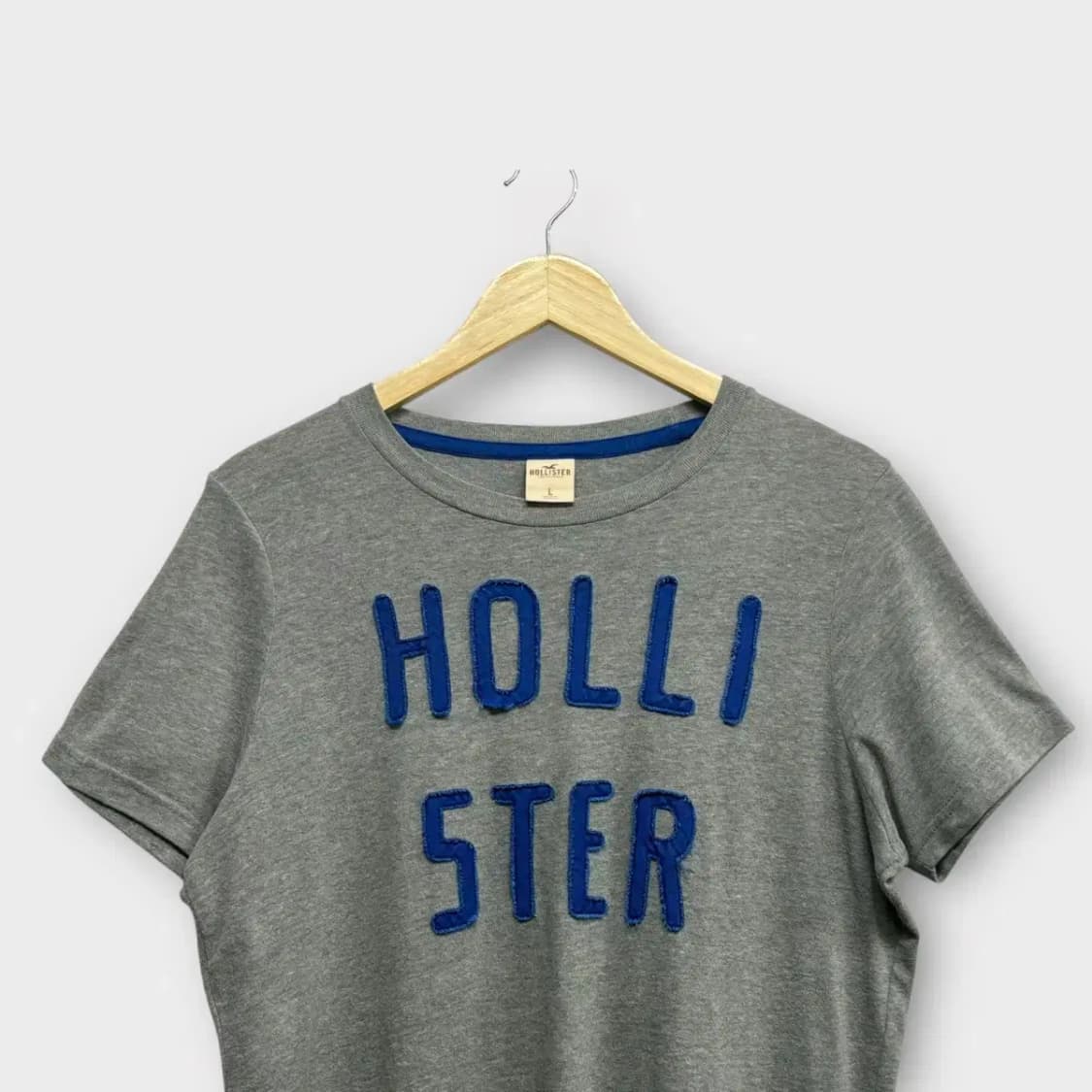 홀리스터 블루로고 라운드 티셔츠 M-L 상품이미지2