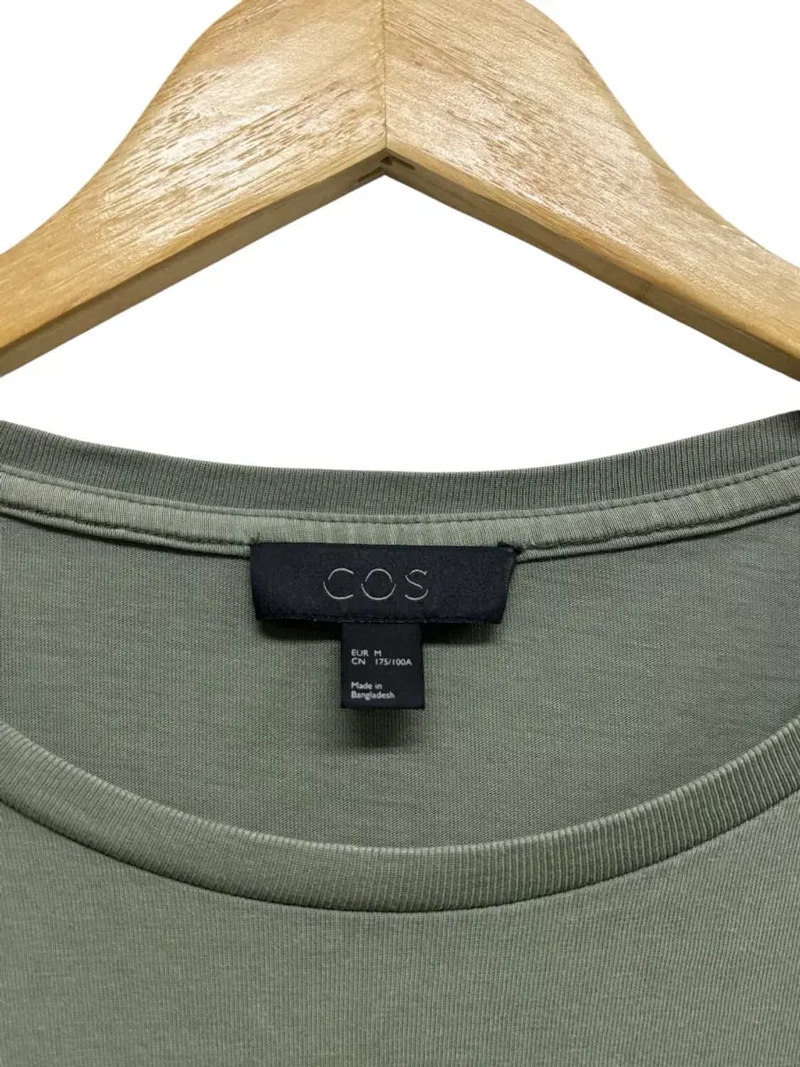 코스COS 카키 라운드 티셔츠 M 상품이미지4