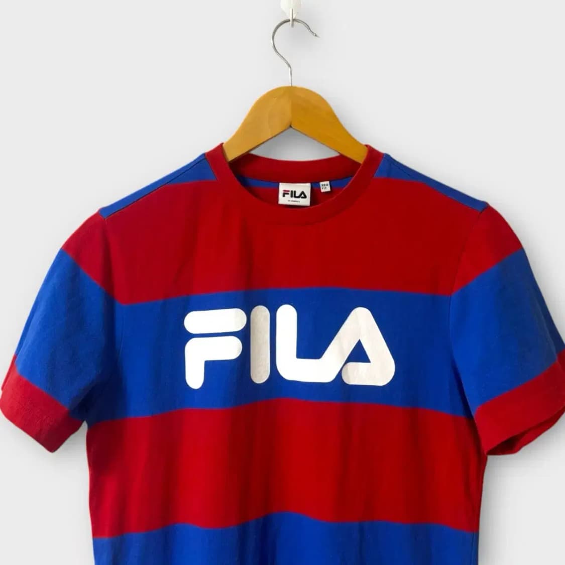 [품절제품]휠라 스트라이프 반팔 라운드티 S 상품이미지3