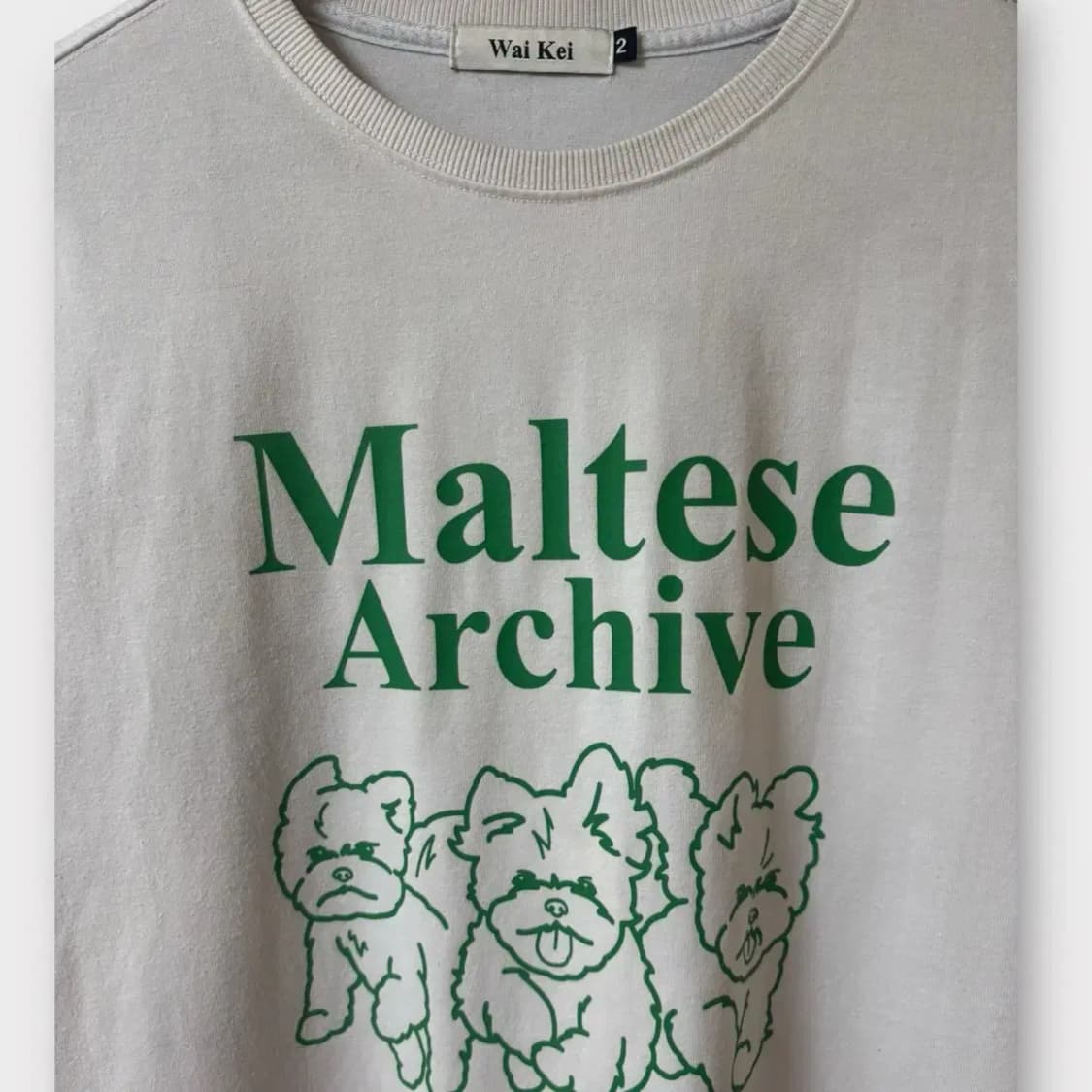 와이케이 WAIKEI 말티즈 아카이브 오버핏 티셔츠 2 상품이미지3