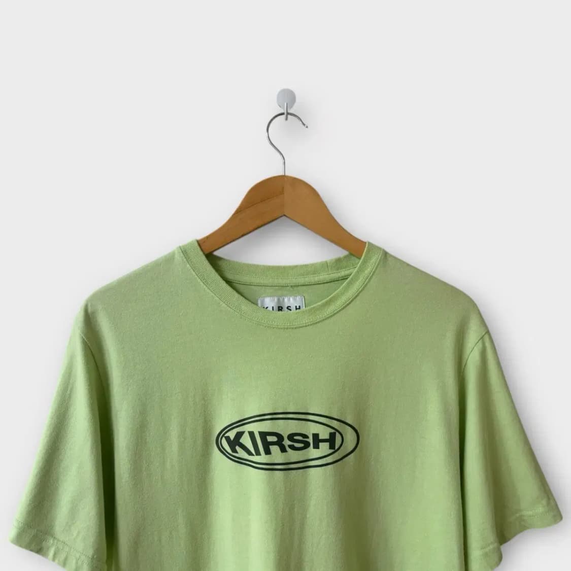 키르시 서클로고 티셔츠 (라이트 그린)-1사이즈 상품이미지3