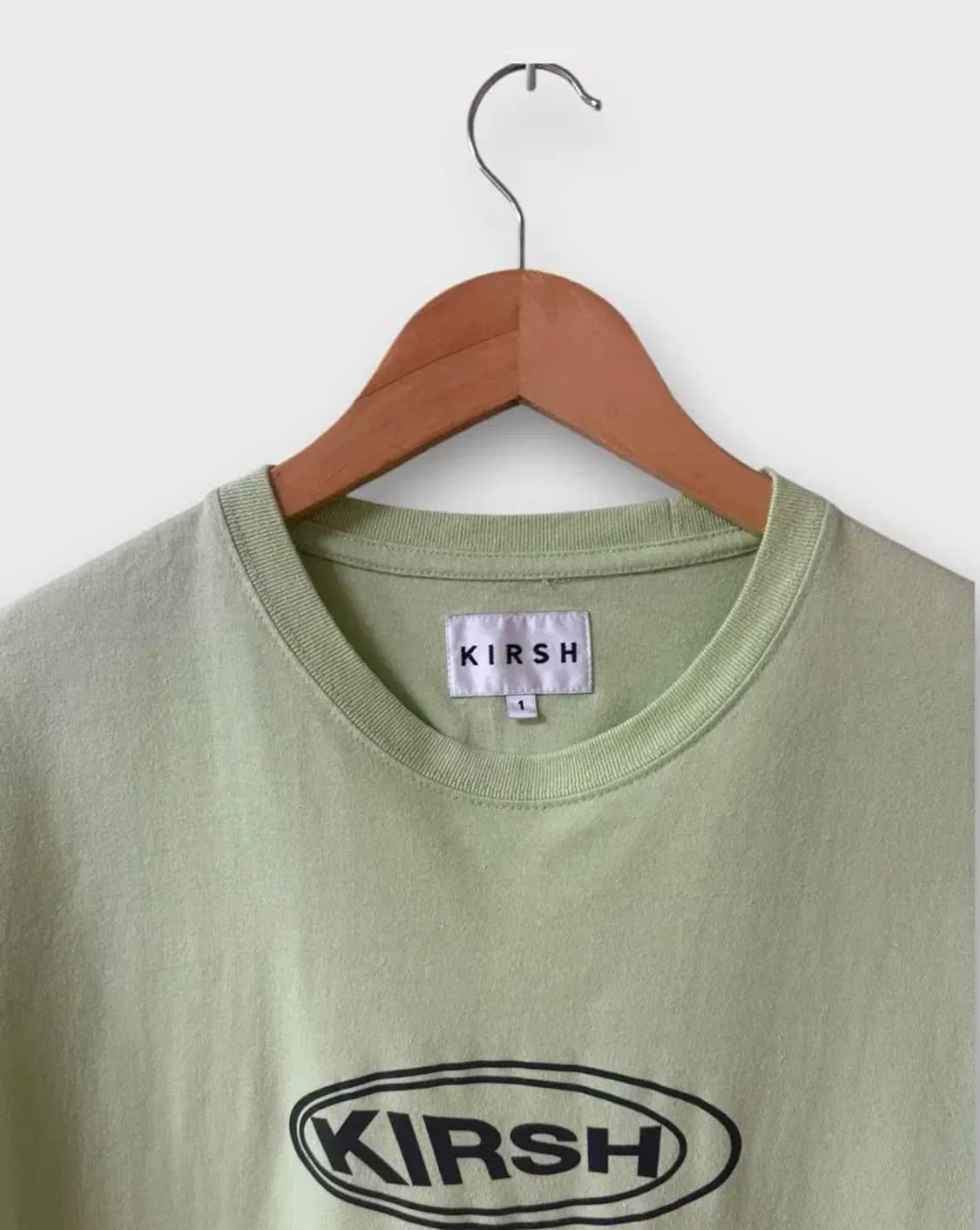 키르시 서클로고 티셔츠 (라이트 그린)-1사이즈 상품이미지5