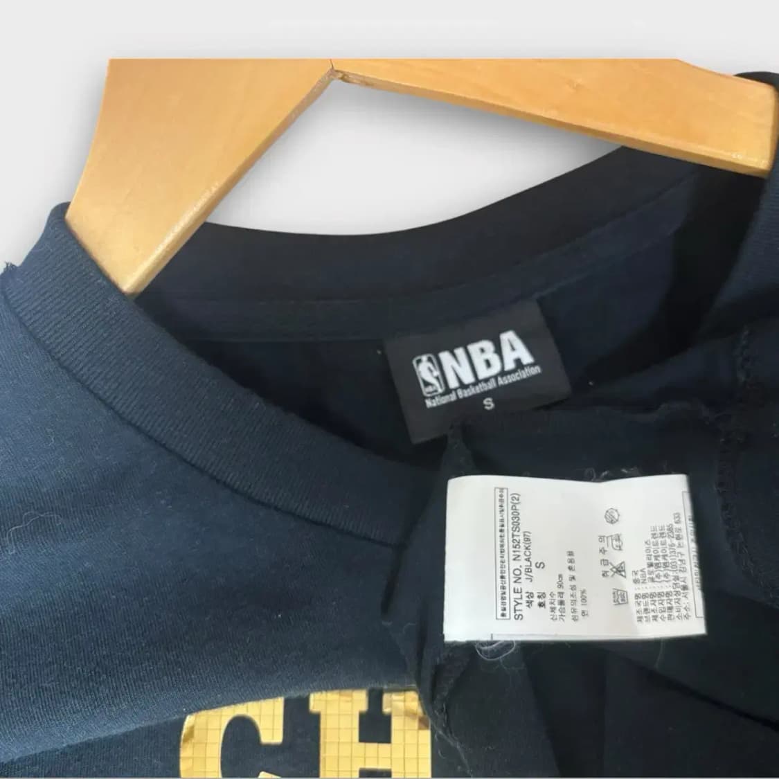 NBA Chicago Bulls 골드 그래픽 티셔츠 S 상품이미지5