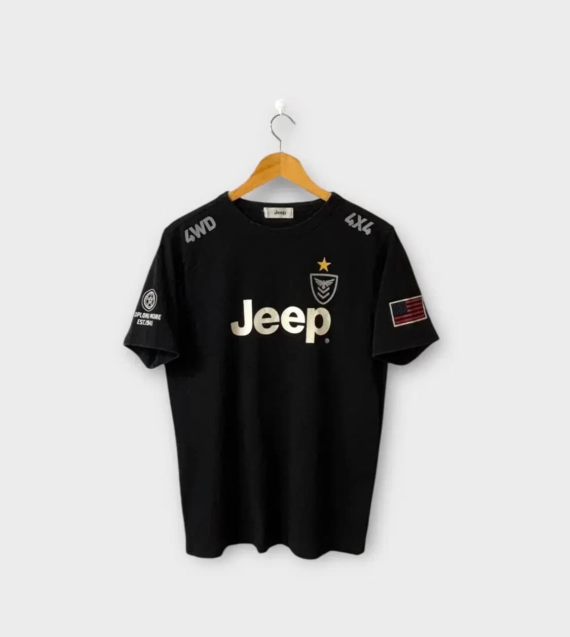 JEEP 지프 프린팅 빈티지 반팔티 M 상품이미지1