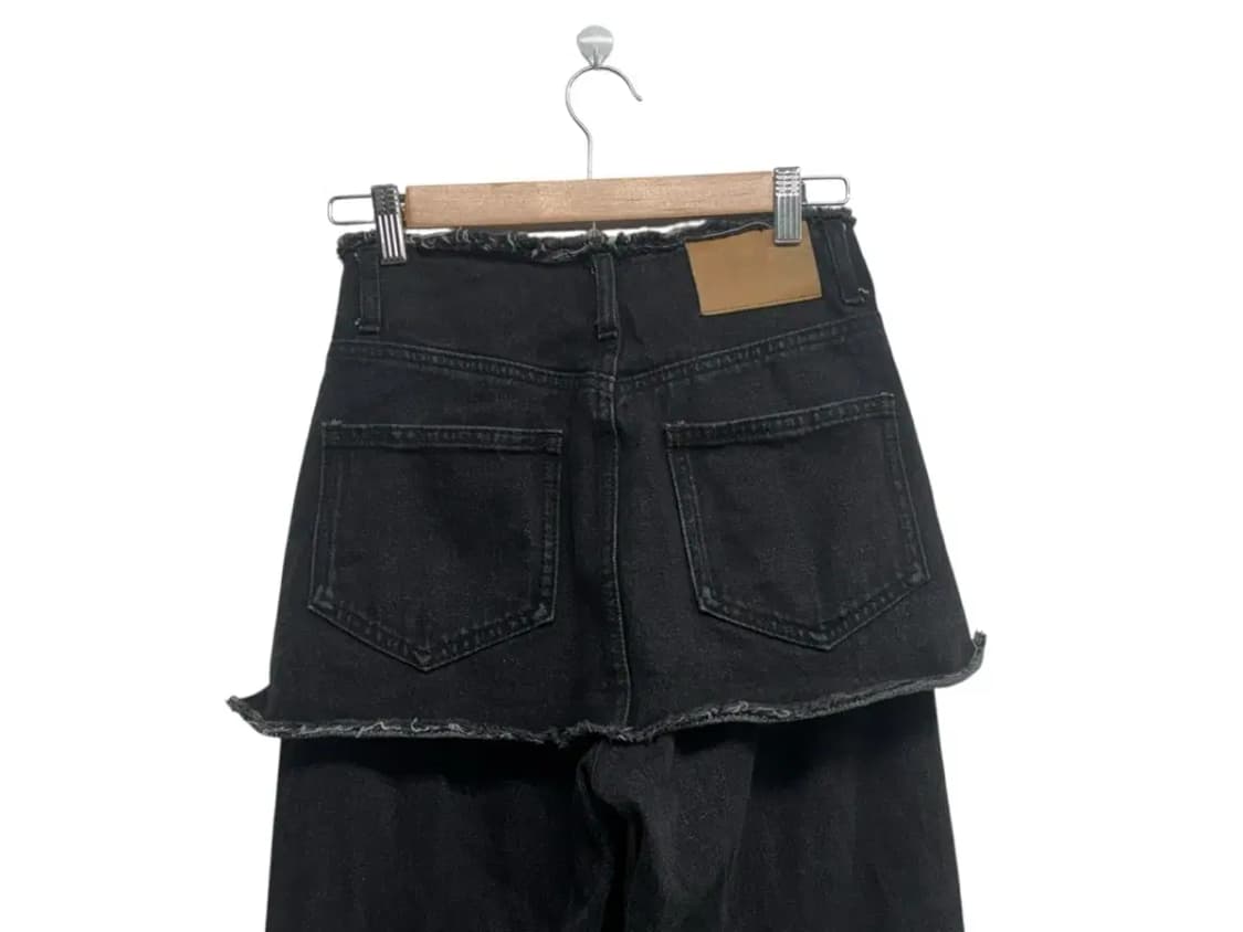 오아이오아이 뉴진스 착용 레이어드 스커트 데님 팬츠-S 상품이미지6