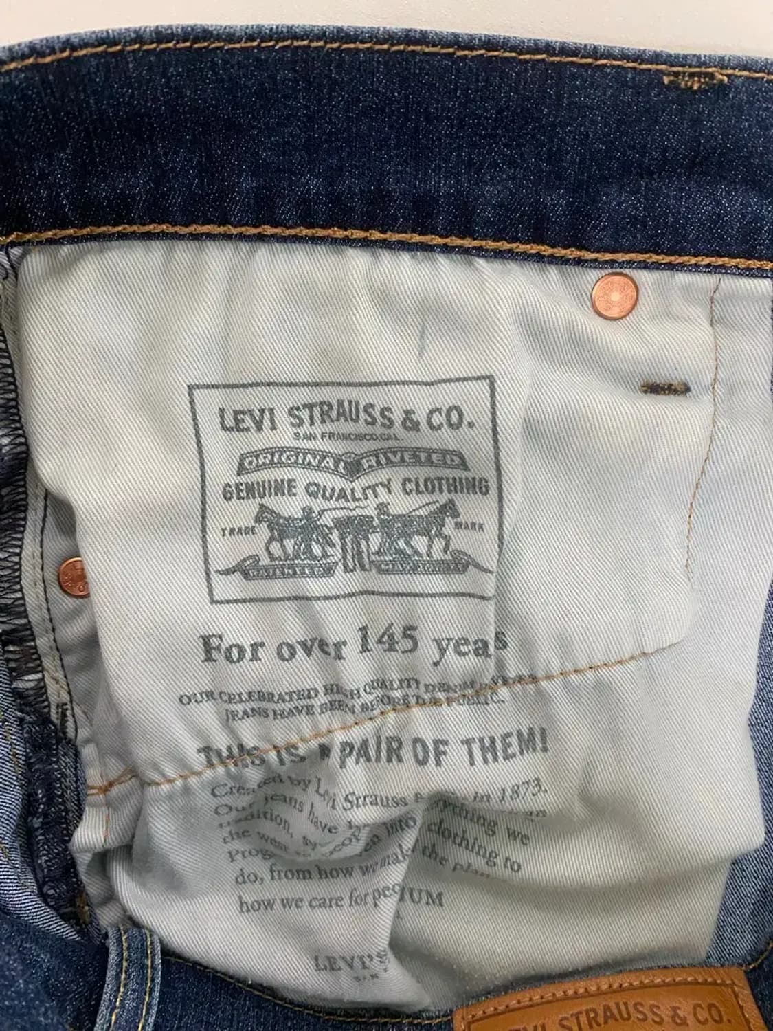 리바이스 프리미엄 데님 팬츠 [32사이즈] 상품이미지8