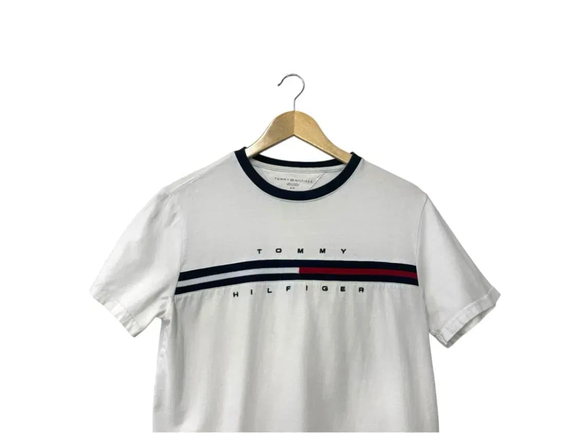 타미힐피거 플래그 로고 라운드 티셔츠 S 상품이미지2