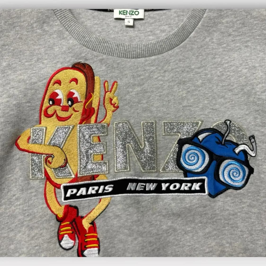 겐조 KENZO 핫도그 펄로고 맨투맨 S 상품이미지5