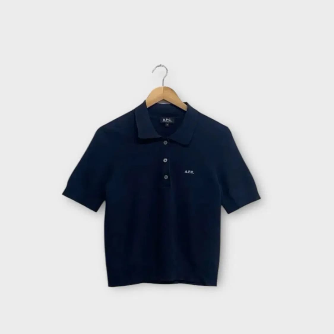 아페쎄 A.P.C. 자수 폴로 티셔츠 S 상품이미지1