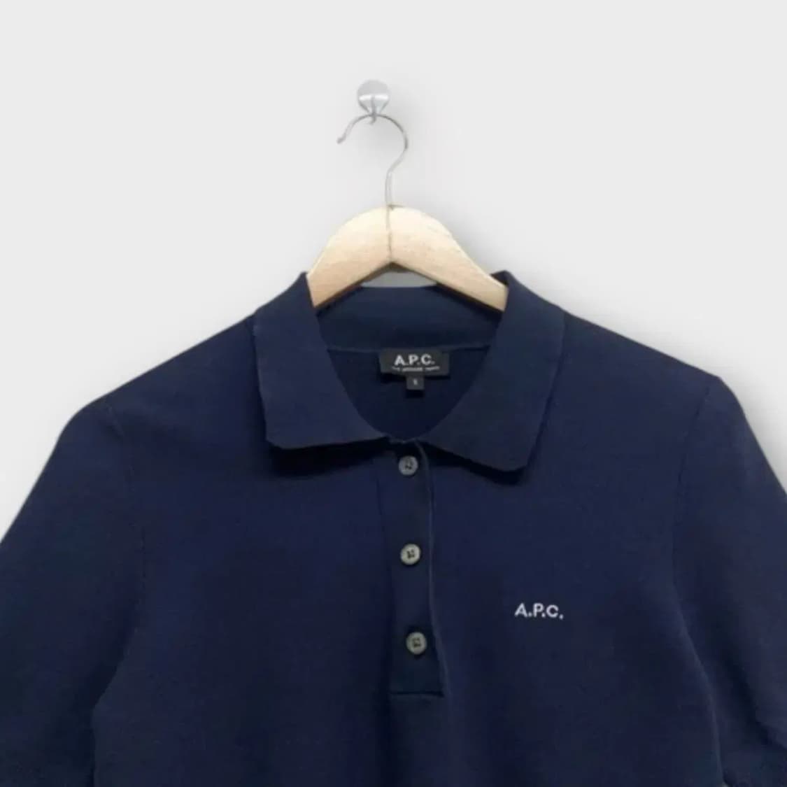 아페쎄 A.P.C. 자수 폴로 티셔츠 S 상품이미지2