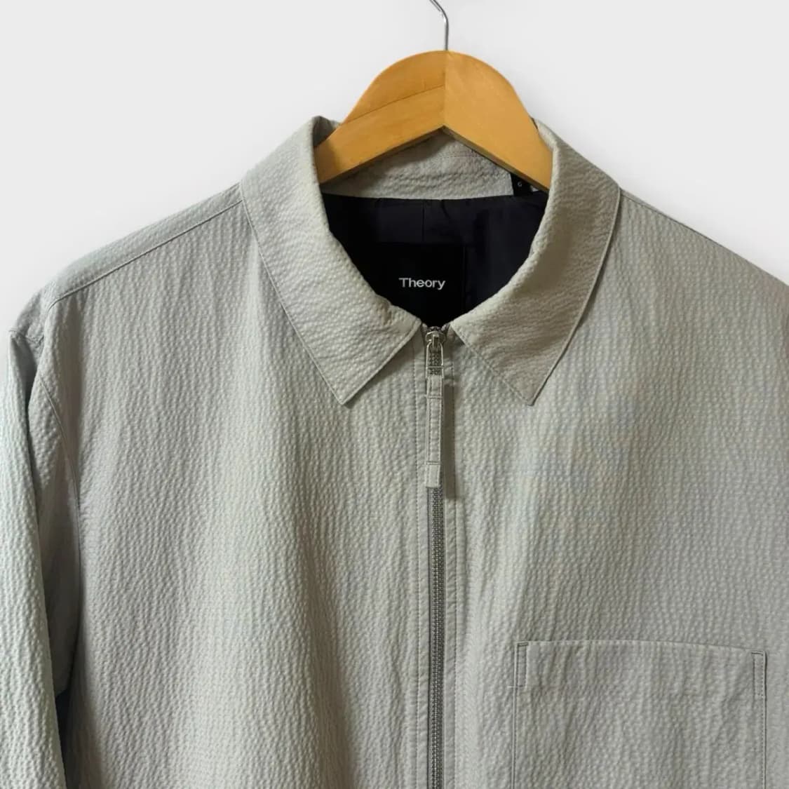 띠어리 Theory 시어서커 와플 포켓 춘하 블루종 L 상품이미지4