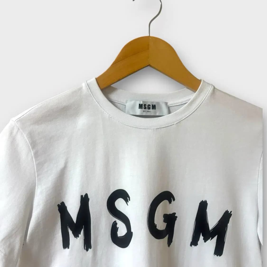MSGM 밀라노 로고 라운드 티셔츠 S-M 상품이미지3