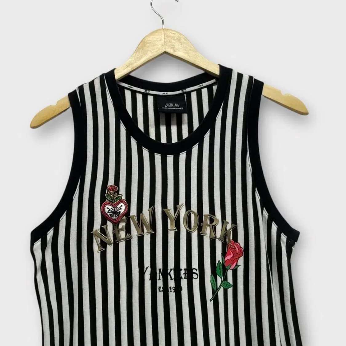 MLB 스트라이프 로즈 원피스 XS 85 상품이미지2