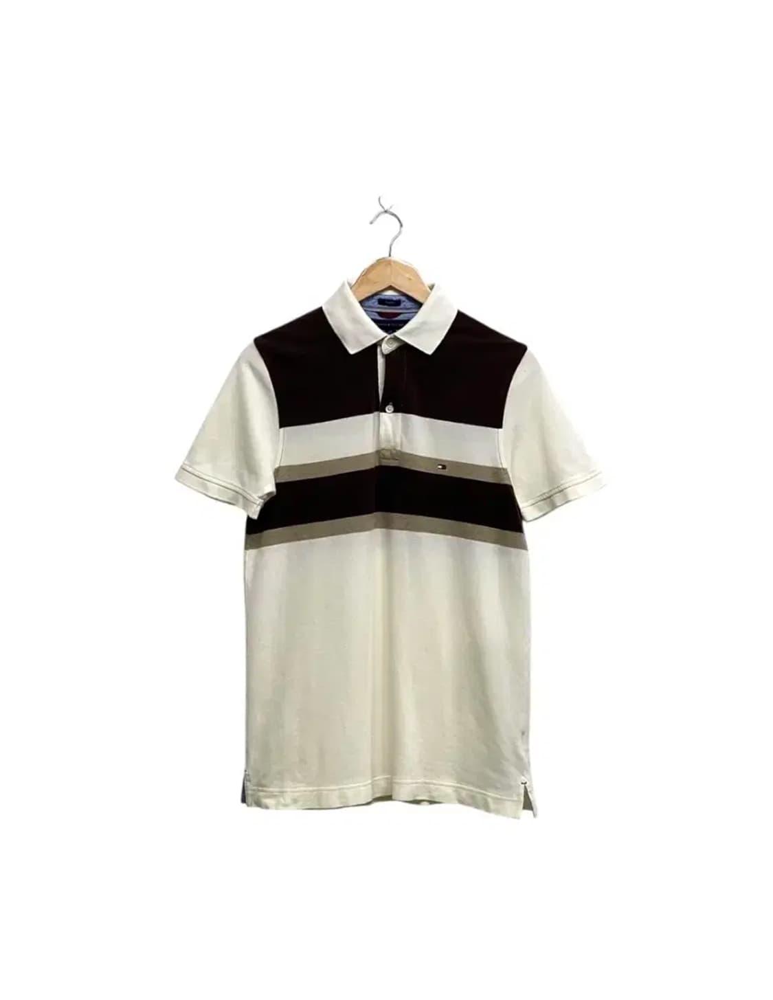 타미 스트라이프 카라 반팔티 S 상품이미지1