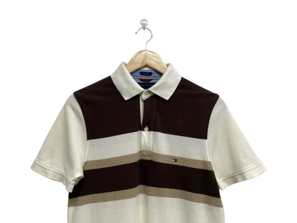 타미 스트라이프 카라 반팔티 S 상품이미지2