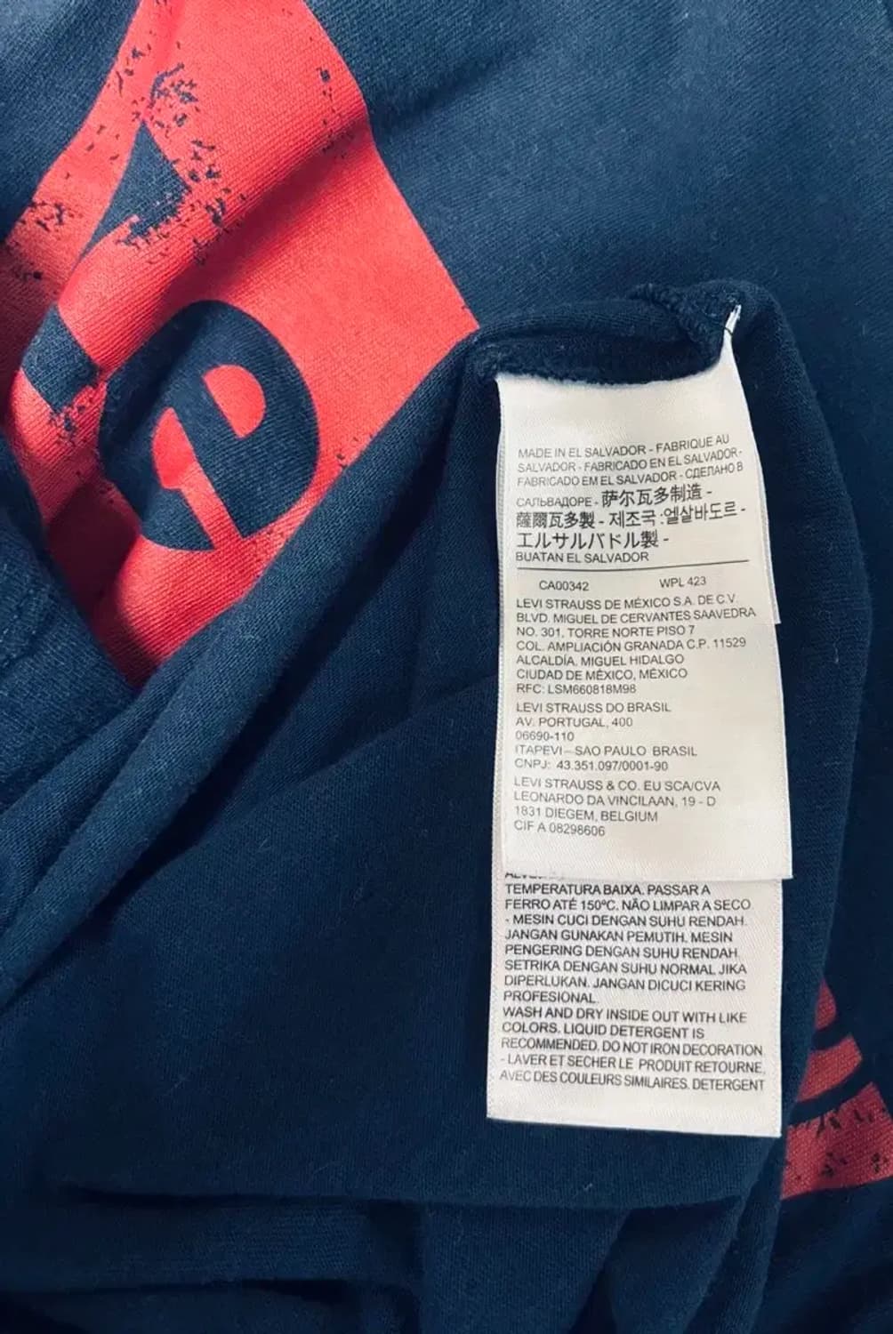 리바이스 Levis 오리지널 로고 티셔츠 L 상품이미지4