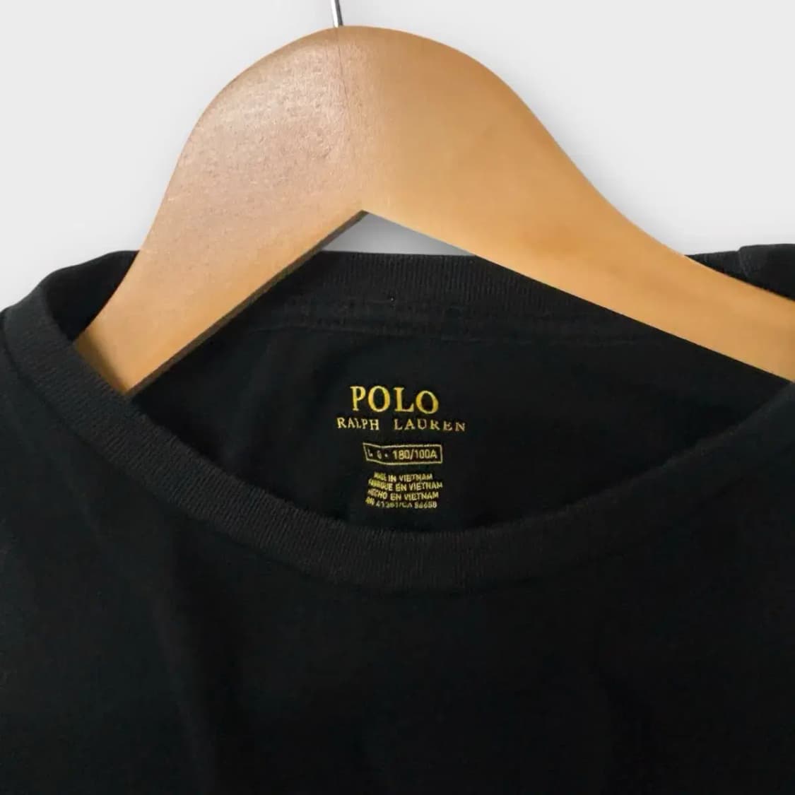 폴로랄프로렌 블랙 라운드 티셔츠 M-L 상품이미지5