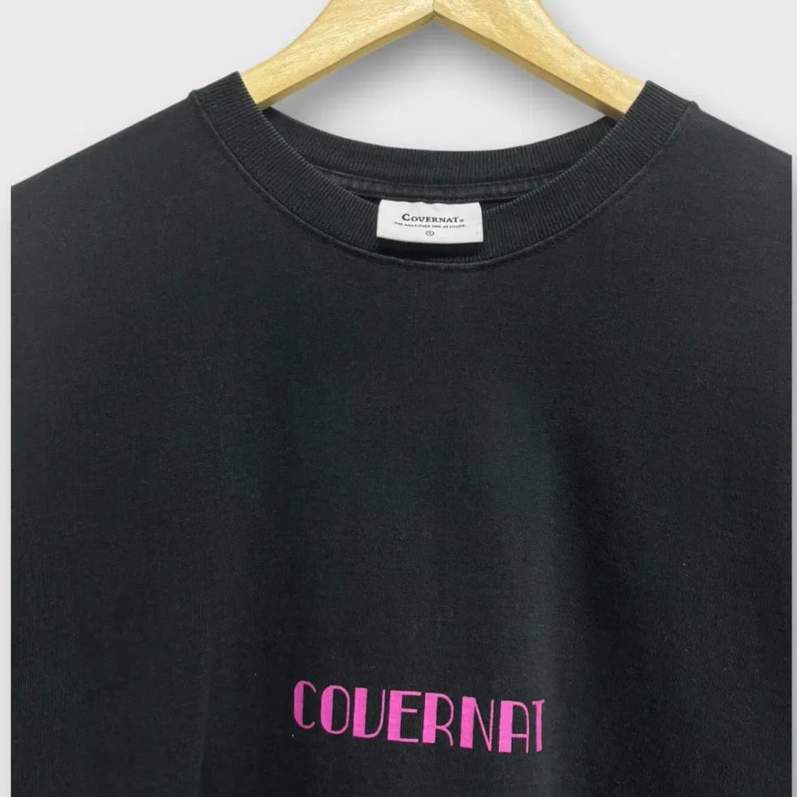 [남녀공용] 커버낫 COVERNAT 라운드 티셔츠 S 상품이미지4