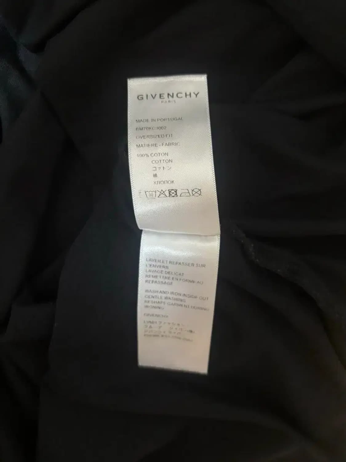 지방시 GIVENCHY 블랙 라운드티 L 상품이미지6