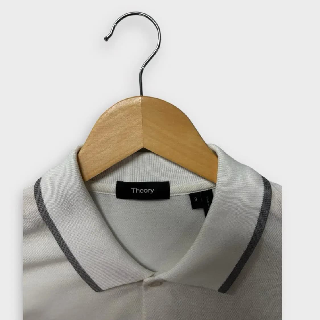 띠어리 코튼 폴로 카라티 S 상품이미지4