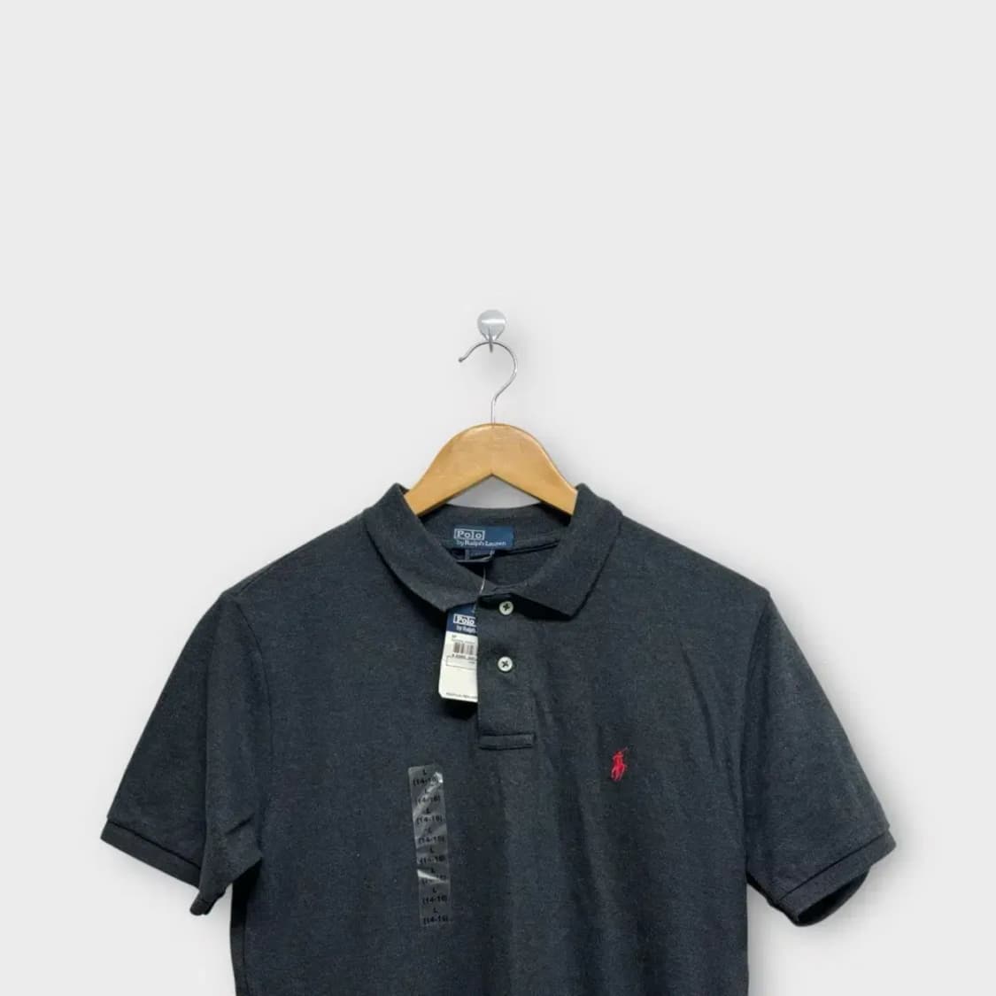 폴로 랄프로렌 그레이 PK 반팔티 S 상품이미지2