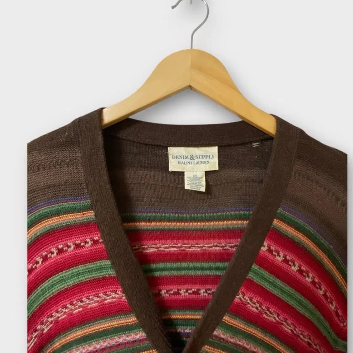 데님앤서플라이 랄프로렌 빈티지 가디건 L 상품이미지3