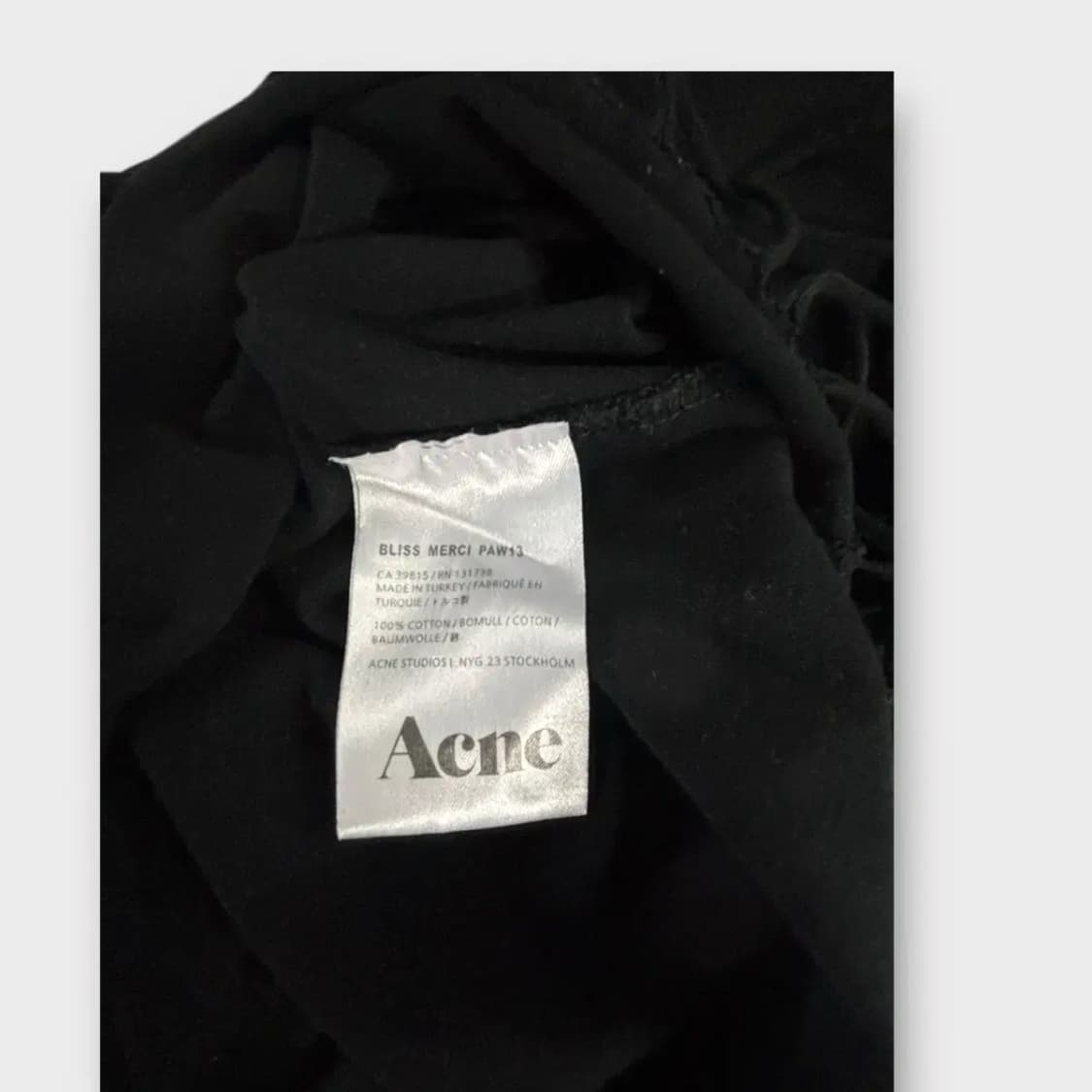 ACNE 프린지 블랙 원피스 S-M 상품이미지5