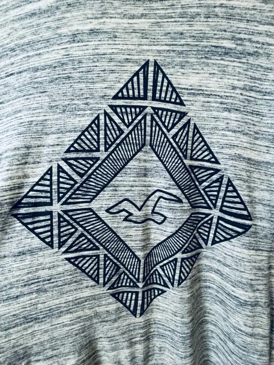 홀리스터 프린팅 그레이 반팔티 L 상품이미지2