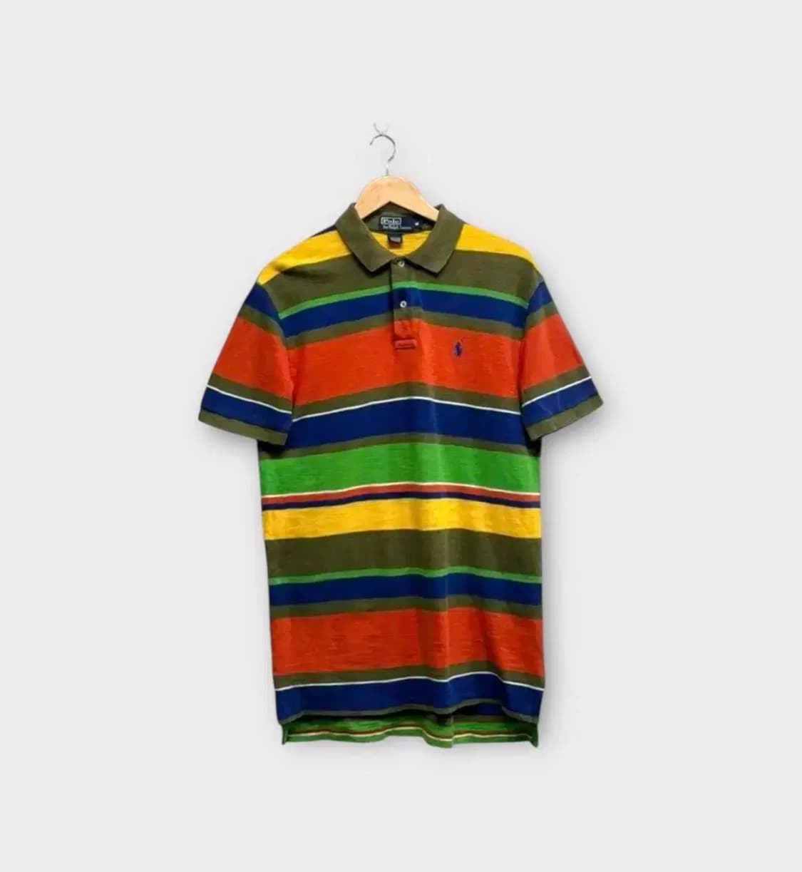폴로 랄프로렌 PK 스트라이프 반팔 카라티 M 상품이미지1