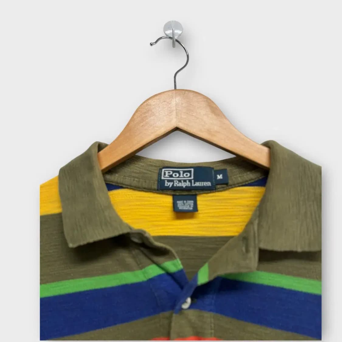 폴로 랄프로렌 PK 스트라이프 반팔 카라티 M 상품이미지4