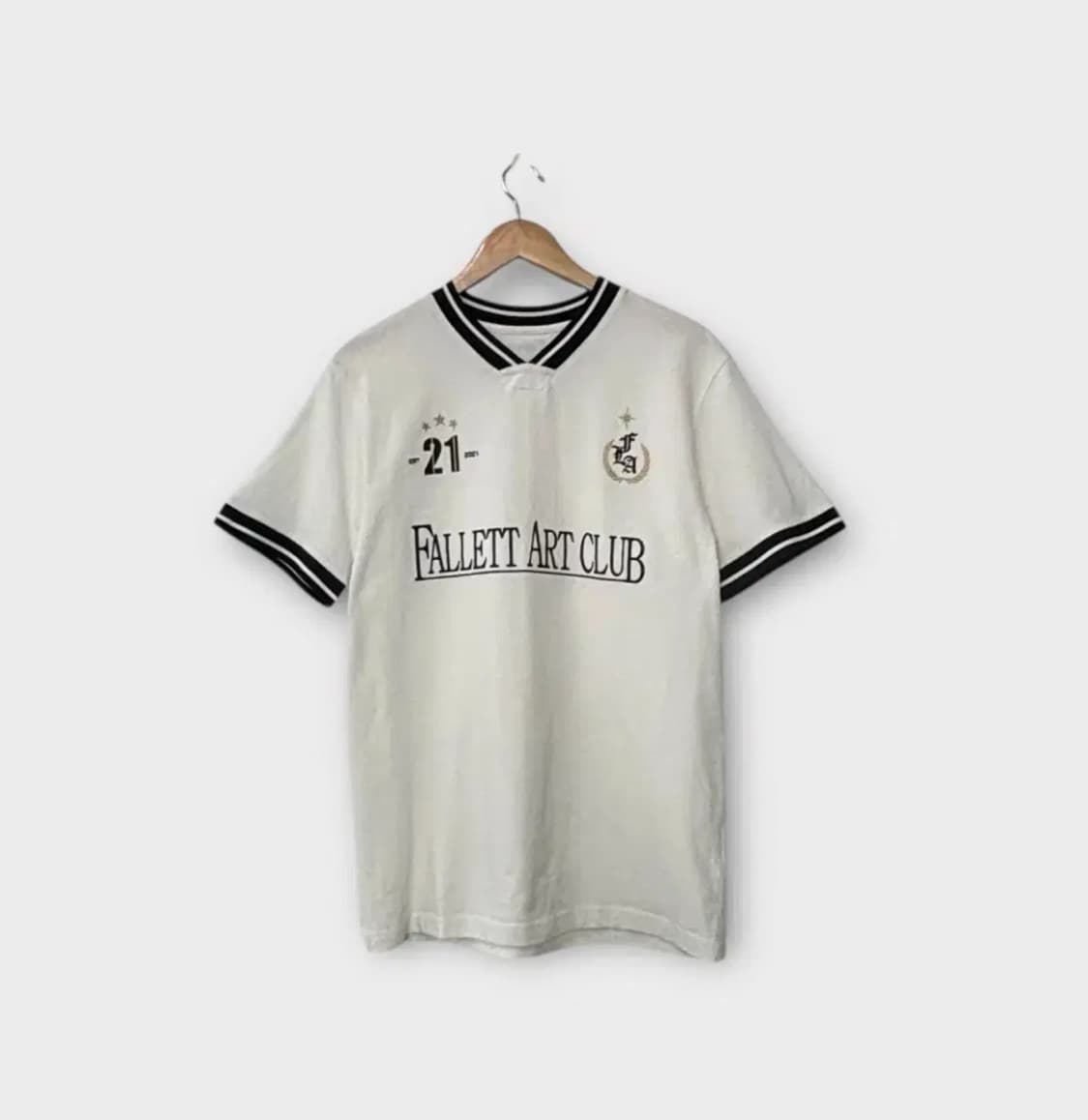 FALLETT 아트 클럽 풋볼 반팔티 화이트 S 상품이미지1