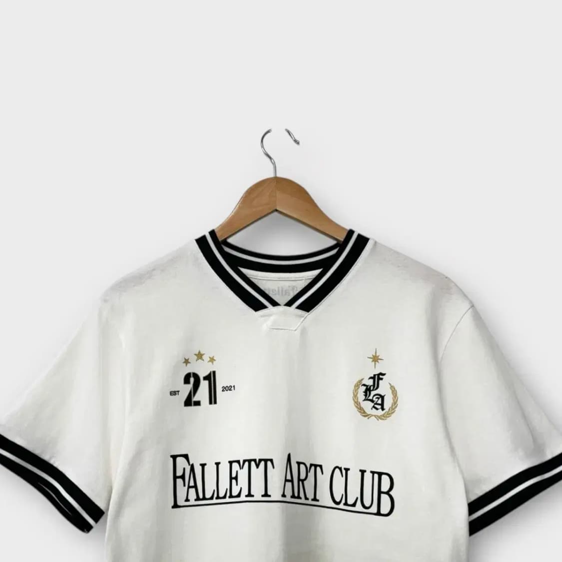 FALLETT 아트 클럽 풋볼 반팔티 화이트 S 상품이미지2