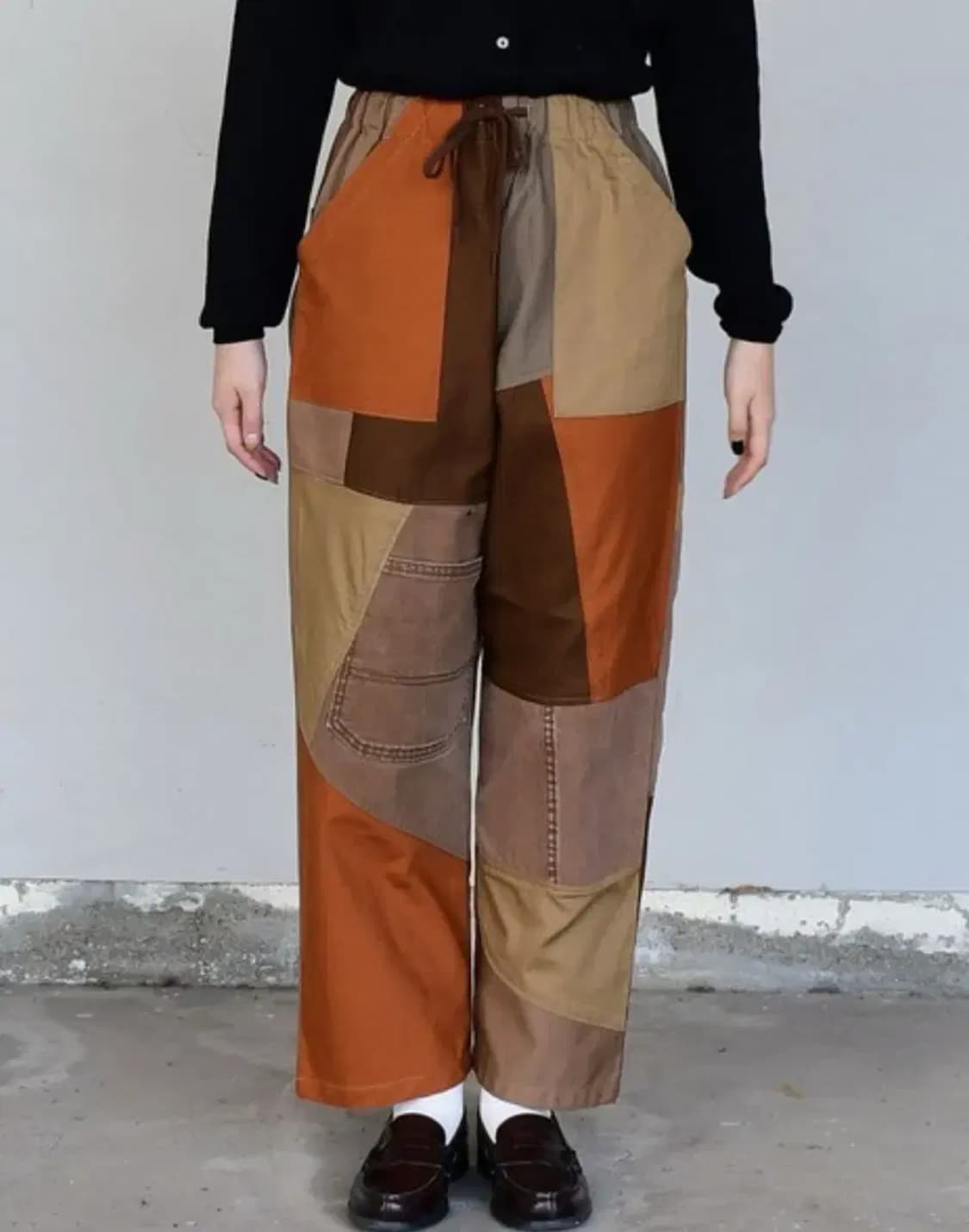 아메카지st 패치워크 팬츠 M 상품이미지3