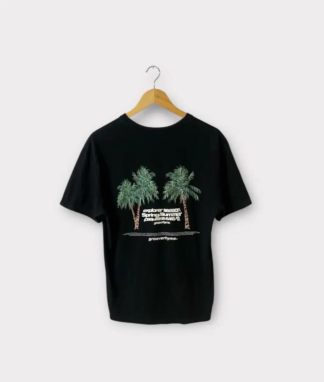 그루브라임 야자수 T-SHIRT.  S-M 상품이미지1