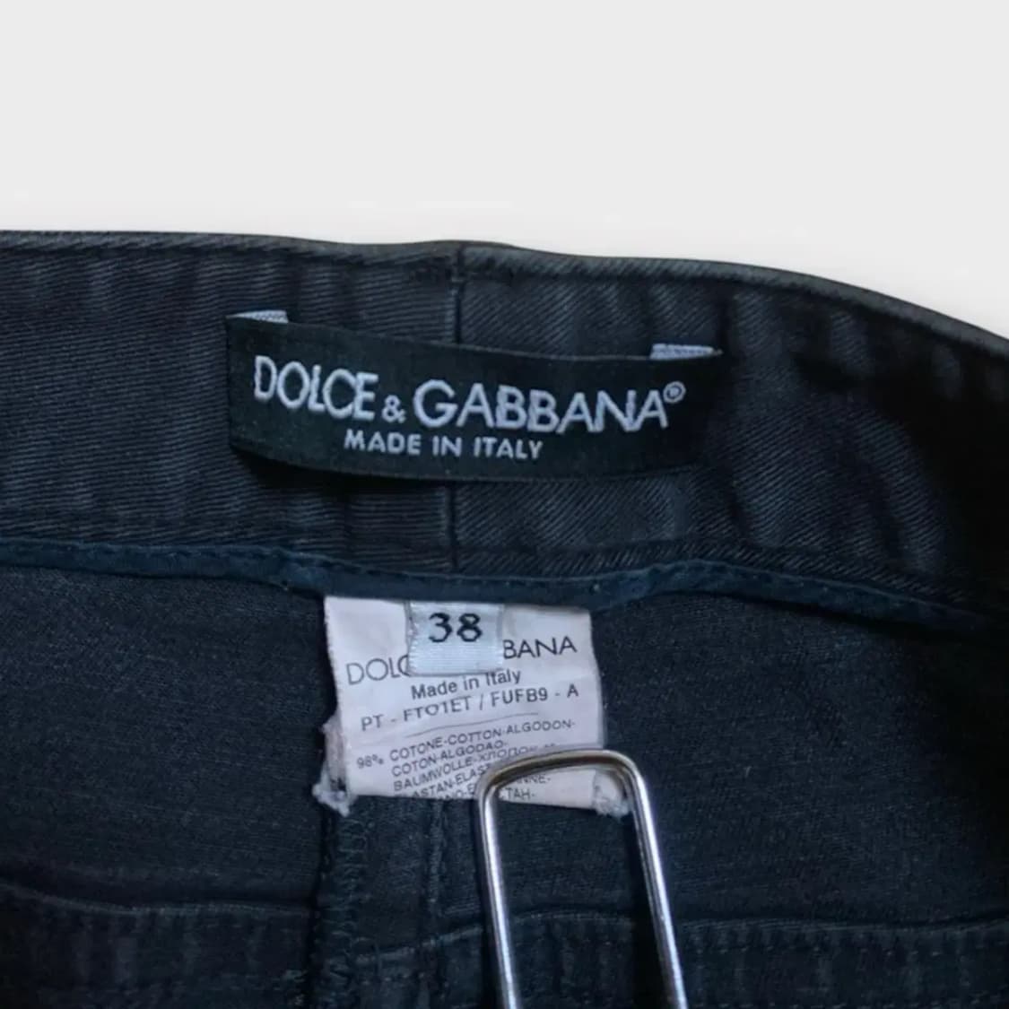 돌체앤가바나 흑청 데님팬츠-38사이즈 상품이미지6