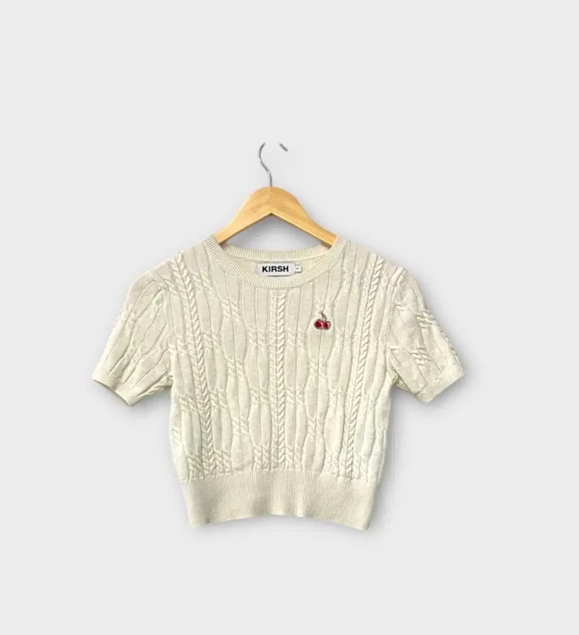 키르시 KIRSH 스몰 체리 케이블 반팔 1 XS 상품이미지1