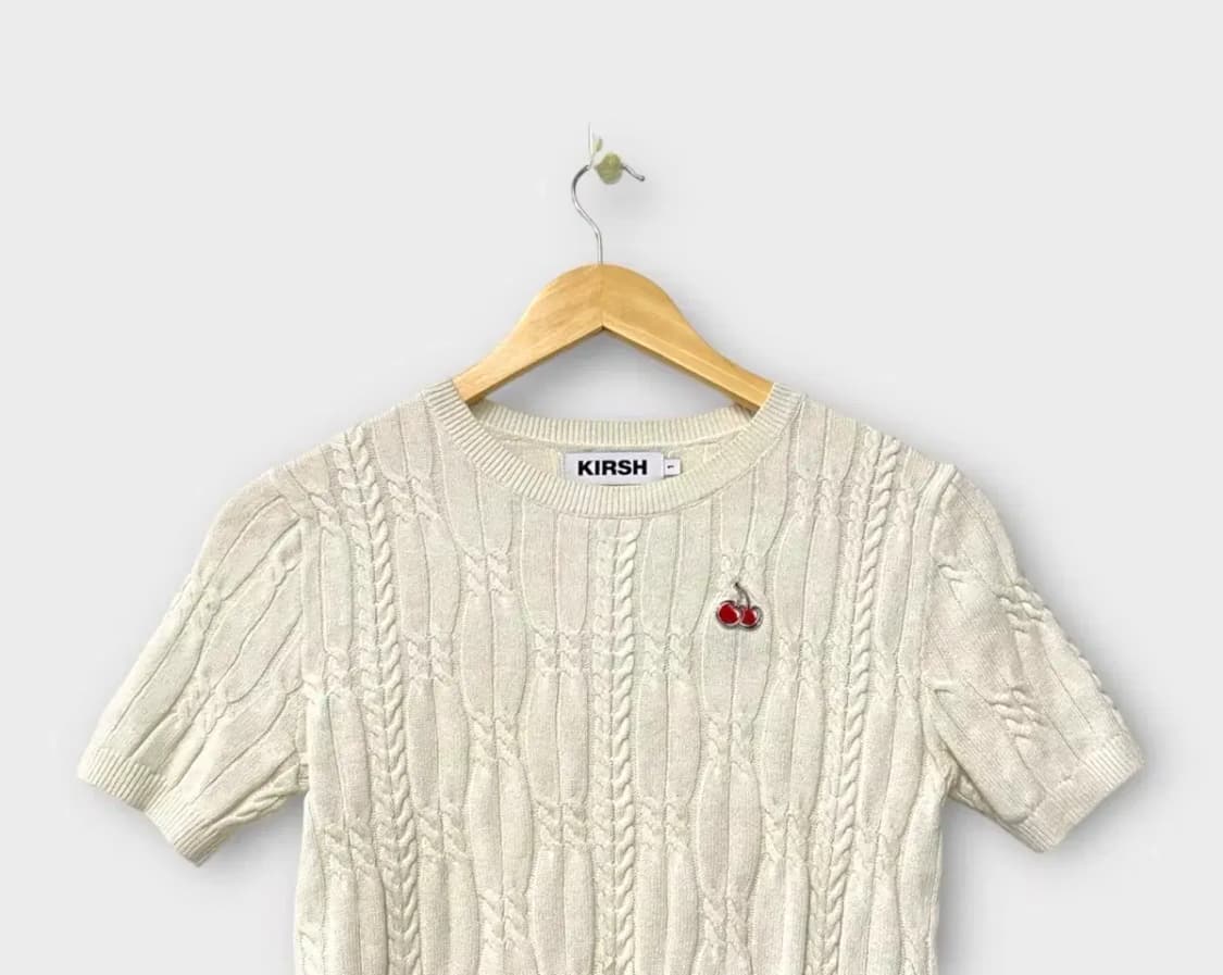 키르시 KIRSH 스몰 체리 케이블 반팔 1 XS 상품이미지2