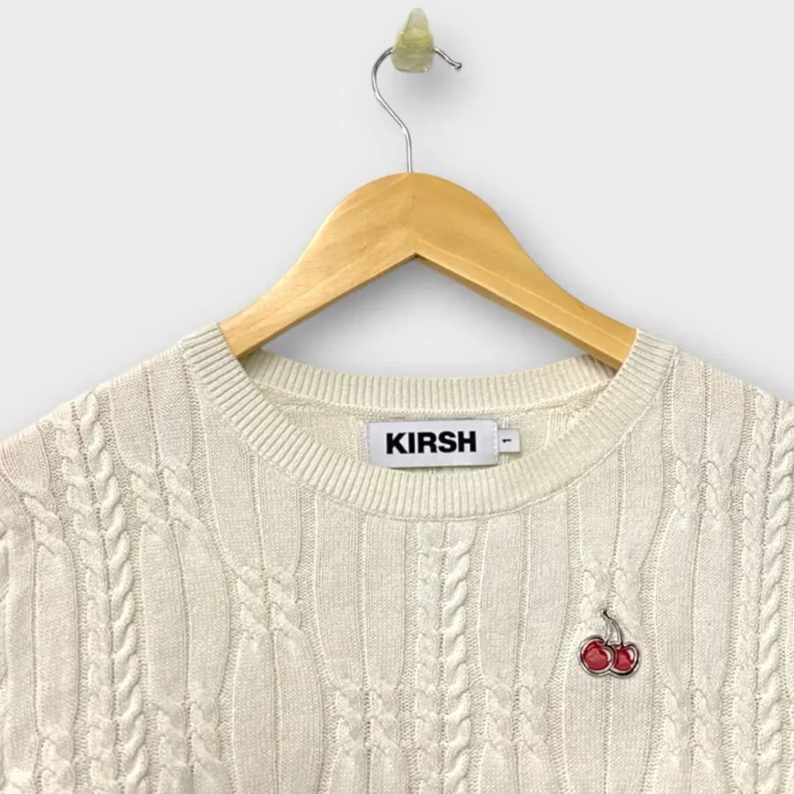 키르시 KIRSH 스몰 체리 케이블 반팔 1 XS 상품이미지3